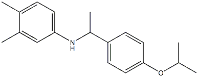 3,4-dimethyl-N-{1-[4-(propan-2-yloxy)phenyl]ethyl}aniline Struktur