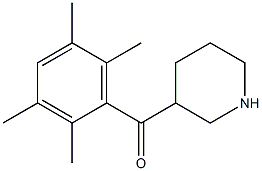 3-[(2,3,5,6-tetramethylphenyl)carbonyl]piperidine Struktur