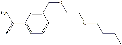 3-[(2-butoxyethoxy)methyl]benzene-1-carbothioamide Struktur