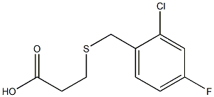 3-[(2-chloro-4-fluorobenzyl)thio]propanoic acid Struktur