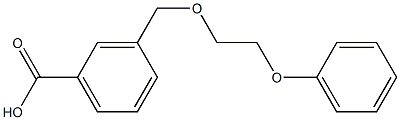 3-[(2-phenoxyethoxy)methyl]benzoic acid Struktur