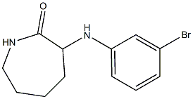 3-[(3-bromophenyl)amino]azepan-2-one Struktur