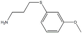 3-[(3-methoxyphenyl)thio]propan-1-amine Struktur