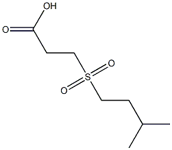 3-[(3-methylbutyl)sulfonyl]propanoic acid Struktur