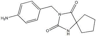 3-[(4-aminophenyl)methyl]-1,3-diazaspiro[4.4]nonane-2,4-dione Struktur