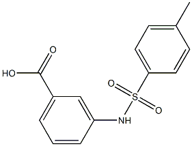 3-[(4-methylbenzene)sulfonamido]benzoic acid Struktur