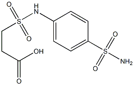 3-[(4-sulfamoylphenyl)sulfamoyl]propanoic acid Struktur