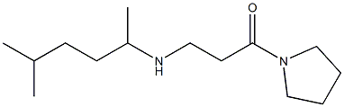 3-[(5-methylhexan-2-yl)amino]-1-(pyrrolidin-1-yl)propan-1-one Struktur