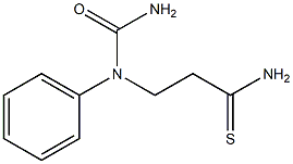 3-[(aminocarbonyl)(phenyl)amino]propanethioamide Struktur