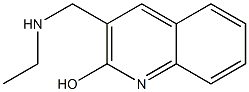 3-[(ethylamino)methyl]quinolin-2-ol Struktur