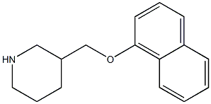 3-[(naphthalen-1-yloxy)methyl]piperidine Struktur