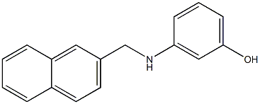 3-[(naphthalen-2-ylmethyl)amino]phenol Struktur