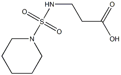 3-[(piperidine-1-sulfonyl)amino]propanoic acid Struktur