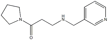 3-[(pyridin-3-ylmethyl)amino]-1-(pyrrolidin-1-yl)propan-1-one Struktur