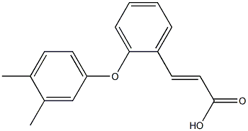 3-[2-(3,4-dimethylphenoxy)phenyl]prop-2-enoic acid Struktur