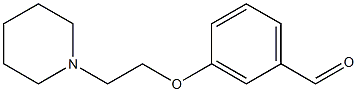 3-[2-(piperidin-1-yl)ethoxy]benzaldehyde Struktur