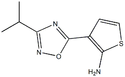 3-[3-(propan-2-yl)-1,2,4-oxadiazol-5-yl]thiophen-2-amine Struktur