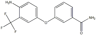 3-[4-amino-3-(trifluoromethyl)phenoxy]benzamide Struktur