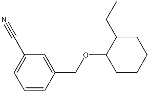 3-{[(2-ethylcyclohexyl)oxy]methyl}benzonitrile Struktur