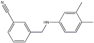 3-{[(3,4-dimethylphenyl)amino]methyl}benzonitrile Struktur