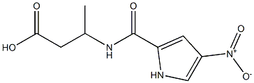 3-{[(4-nitro-1H-pyrrol-2-yl)carbonyl]amino}butanoic acid Struktur