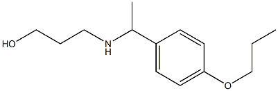 3-{[1-(4-propoxyphenyl)ethyl]amino}propan-1-ol Struktur