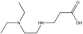 3-{[2-(diethylamino)ethyl]amino}propanoic acid Struktur