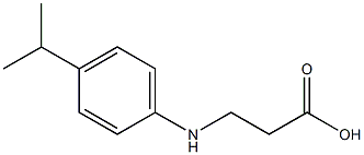 3-{[4-(propan-2-yl)phenyl]amino}propanoic acid Struktur