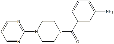 3-{[4-(pyrimidin-2-yl)piperazin-1-yl]carbonyl}aniline Struktur