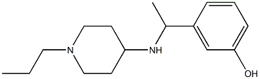 3-{1-[(1-propylpiperidin-4-yl)amino]ethyl}phenol Struktur