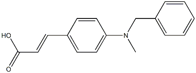 3-{4-[benzyl(methyl)amino]phenyl}prop-2-enoic acid Struktur