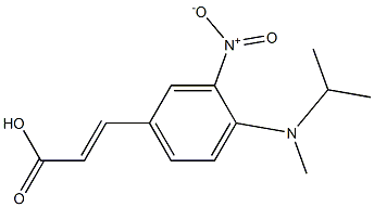 3-{4-[methyl(propan-2-yl)amino]-3-nitrophenyl}prop-2-enoic acid Struktur