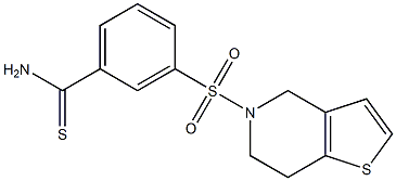 3-{4H,5H,6H,7H-thieno[3,2-c]pyridine-5-sulfonyl}benzene-1-carbothioamide Struktur