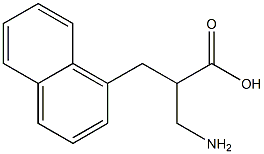 3-amino-2-(naphthalen-1-ylmethyl)propanoic acid Struktur