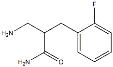 3-amino-2-[(2-fluorophenyl)methyl]propanamide Struktur