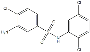 3-amino-4-chloro-N-(2,5-dichlorophenyl)benzene-1-sulfonamide Struktur