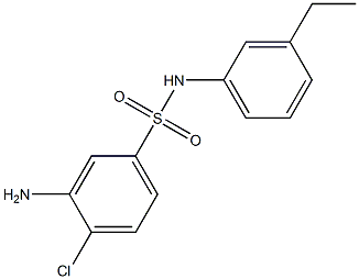 3-amino-4-chloro-N-(3-ethylphenyl)benzene-1-sulfonamide Struktur