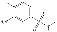 3-amino-4-fluoro-N-methylbenzene-1-sulfonamide Struktur