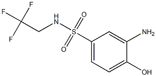 3-amino-4-hydroxy-N-(2,2,2-trifluoroethyl)benzene-1-sulfonamide Struktur