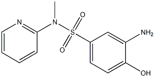 3-amino-4-hydroxy-N-methyl-N-(pyridin-2-yl)benzene-1-sulfonamide Struktur