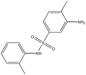 3-amino-4-methyl-N-(2-methylphenyl)benzene-1-sulfonamide Struktur