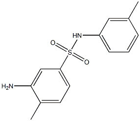 3-amino-4-methyl-N-(3-methylphenyl)benzenesulfonamide Struktur