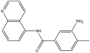 3-amino-4-methyl-N-(quinolin-5-yl)benzamide Struktur