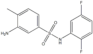 3-amino-N-(2,5-difluorophenyl)-4-methylbenzene-1-sulfonamide Struktur