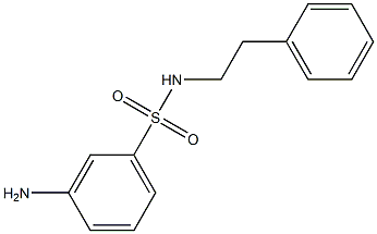 3-amino-N-(2-phenylethyl)benzenesulfonamide Struktur