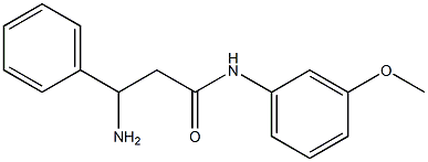 3-amino-N-(3-methoxyphenyl)-3-phenylpropanamide Struktur