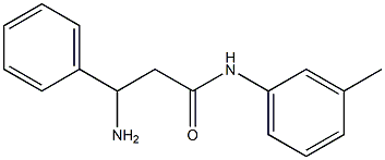 3-amino-N-(3-methylphenyl)-3-phenylpropanamide Struktur