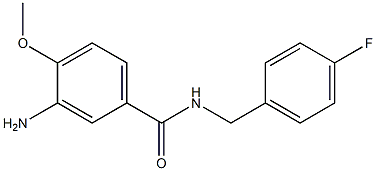 3-amino-N-(4-fluorobenzyl)-4-methoxybenzamide Struktur