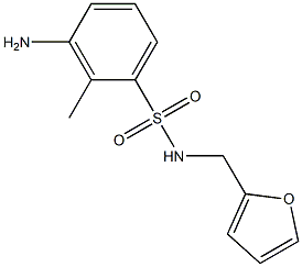 3-amino-N-(furan-2-ylmethyl)-2-methylbenzene-1-sulfonamide Struktur