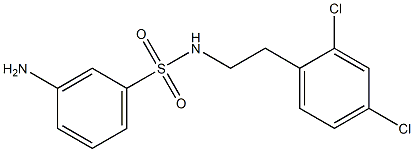 3-amino-N-[2-(2,4-dichlorophenyl)ethyl]benzene-1-sulfonamide Struktur